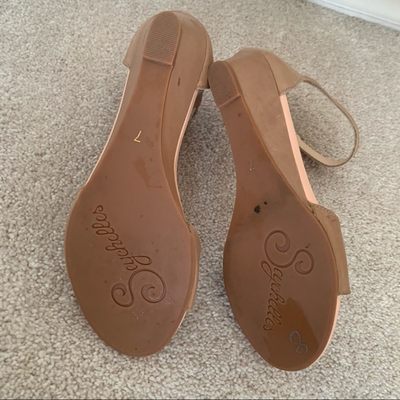 Seychelles wedge Tan Ankle Strap Sandals Size 7 - Picture 5 of 6
